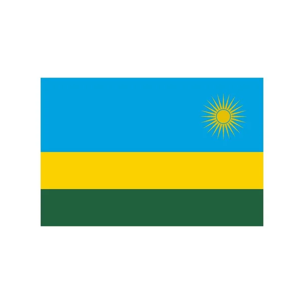Rwanda Platte Pictogram — Stockvector