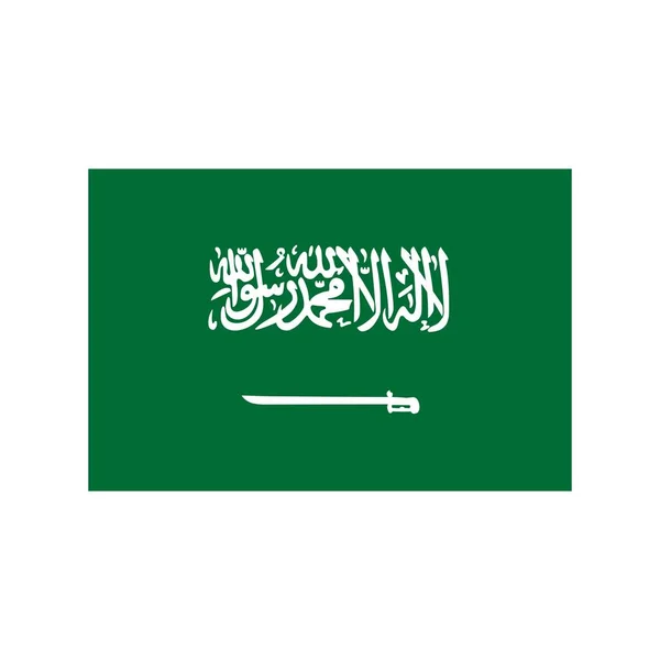 Saudiarabien Flat Ikon — Stock vektor