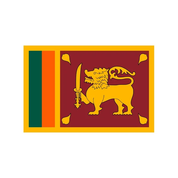Sri Lanka Ícone plano — Vetor de Stock