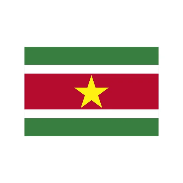 Ícone plano do Suriname —  Vetores de Stock