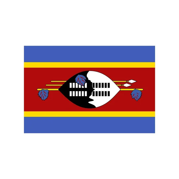 Swaziland Platte Pictogram — Stockvector