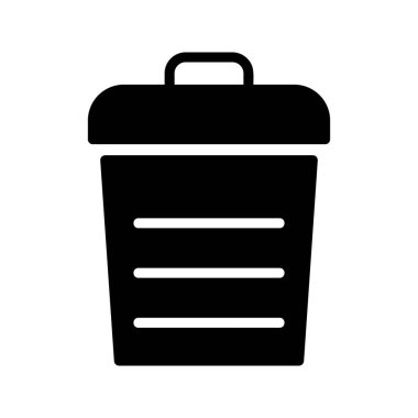 Geri dönüşüm kutusu glif simgesi