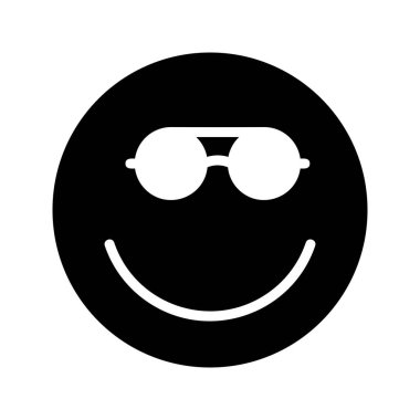 Güneş gözlüğü glif simgesi