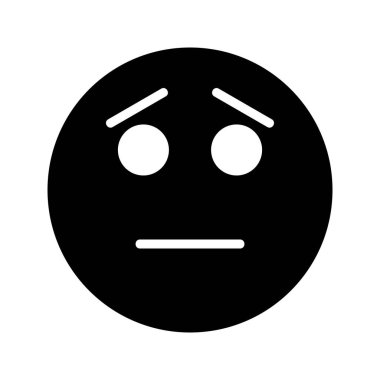 üzgün Glyph Simgesi