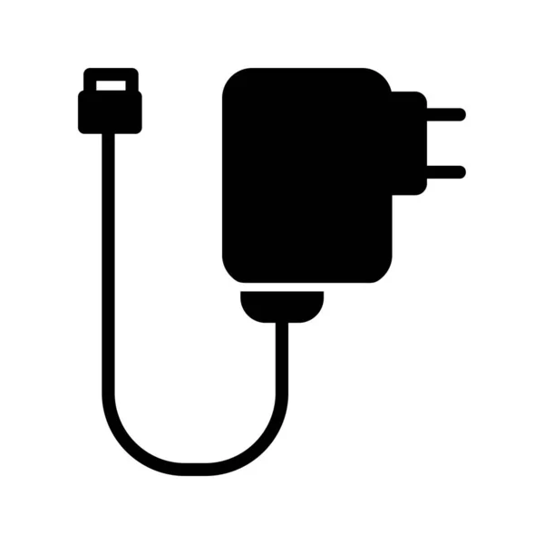 Charger Glyph Icon — 스톡 벡터