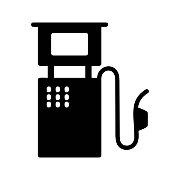 Tankstation Glyph pictogram — Stockvector