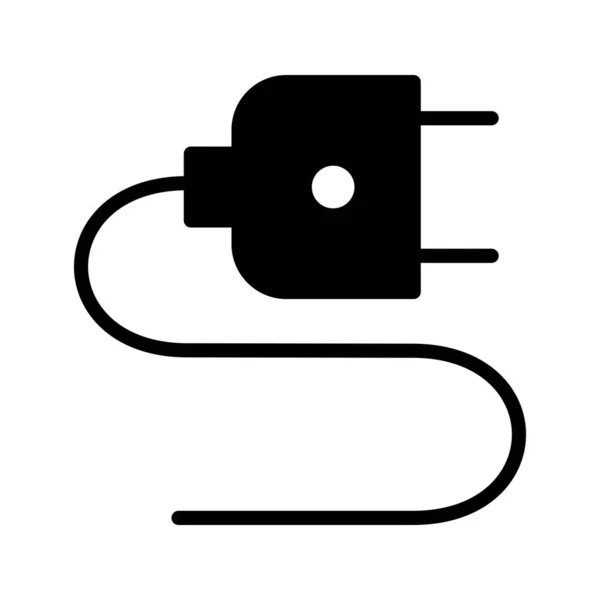 Plug II Glyph Icon — Stockvektor