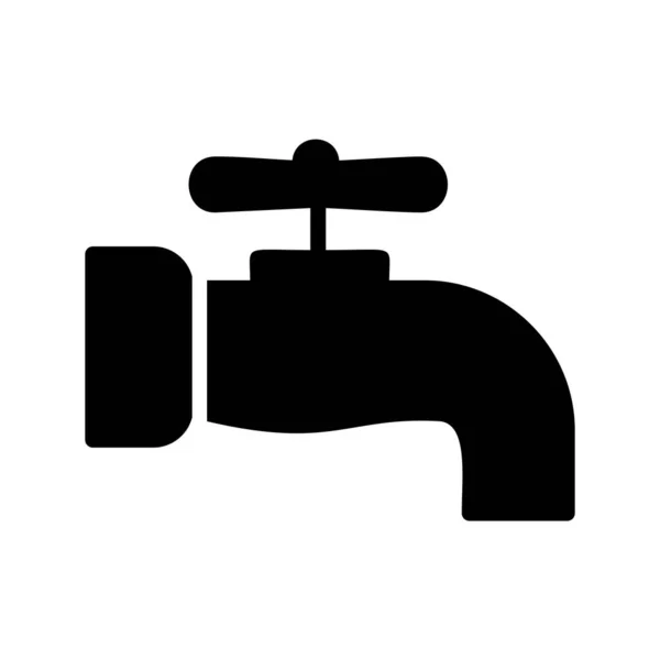 Vatten tryck Glyph ikonen — Stock vektor