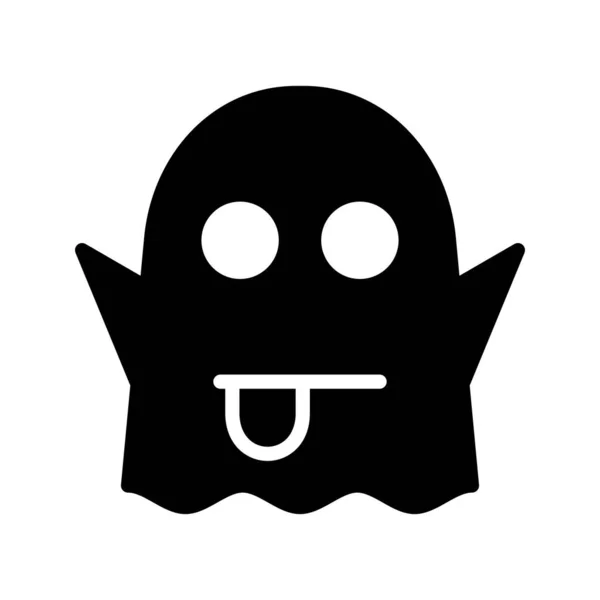 Icône de glyphe fantôme — Image vectorielle