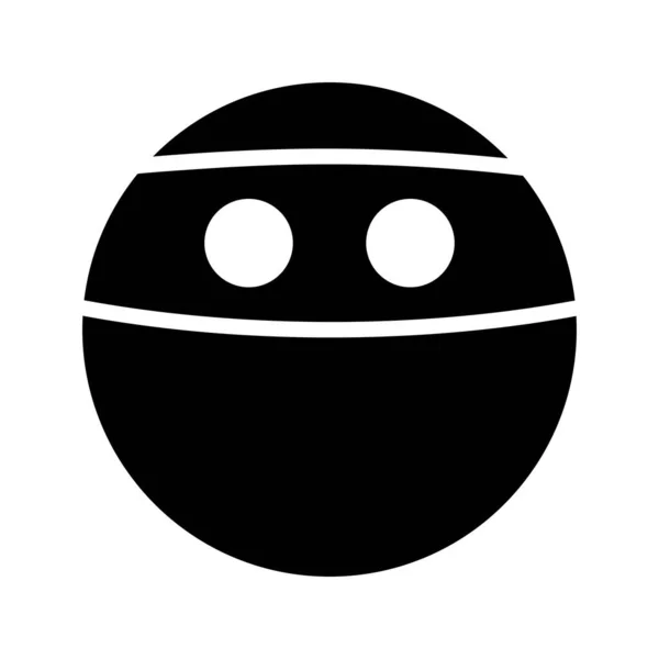 Ninja glyph icoon — Stockvector
