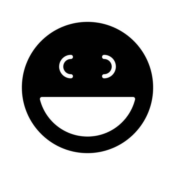 Ikona Smiley Glyph _ 1-32 Glyph — Stockový vektor