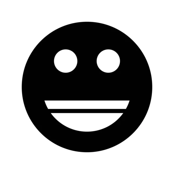 Smiley Glyph_1-34 Glyph Icon — Archivo Imágenes Vectoriales