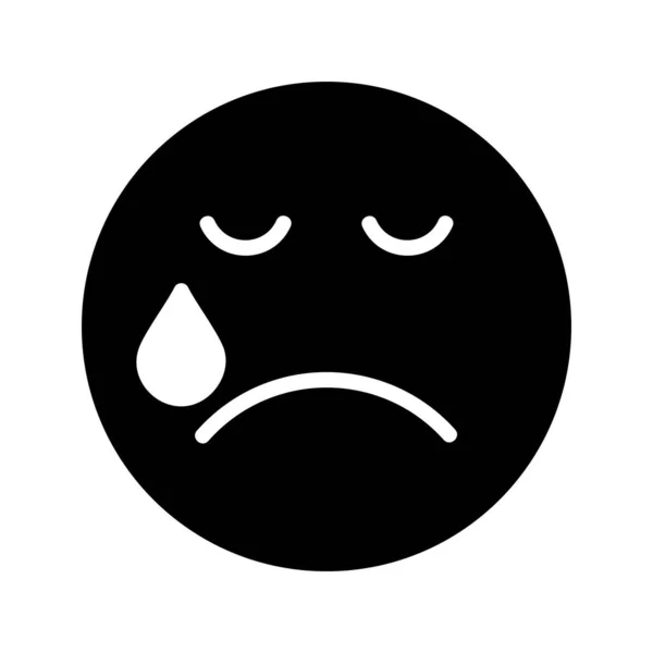 Tears Glyph Icon — ストックベクタ