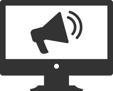 Dijital Pazarlama II Glyph Simgesi