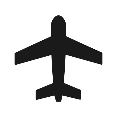 Uçak kipi Glyph Simgesi