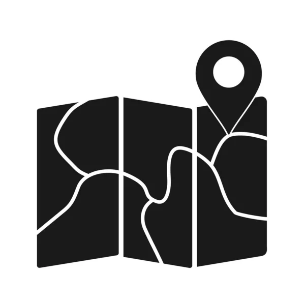 Cartes Glyphe Icône — Image vectorielle