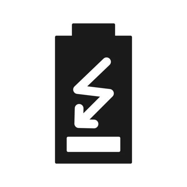 Icona Glyph a risparmio energetico — Vettoriale Stock