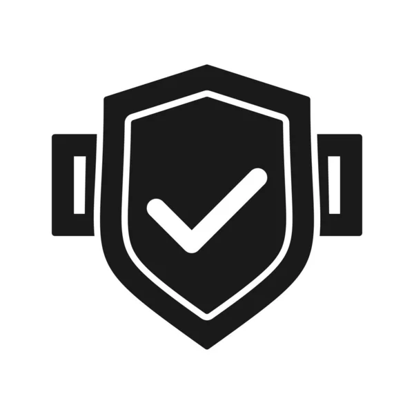 Icono de glifo de seguridad — Vector de stock
