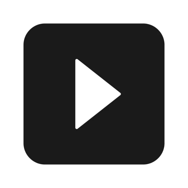 Ikona Glyfa přehrávače videa — Stockový vektor