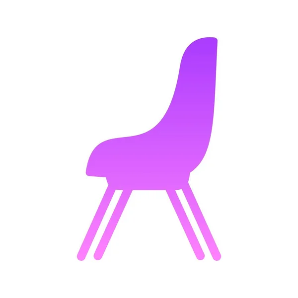 Comfortable Chair Glyph Gradient icon — Stock Vector