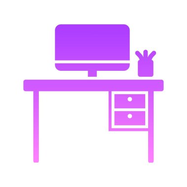 Çalışma Masası Gradyan simgesi simgesi