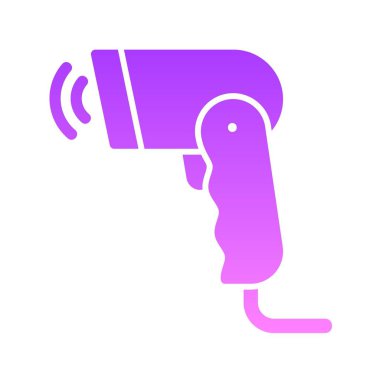 Barkod Okuyucu Glyph Gradyan Simgesi