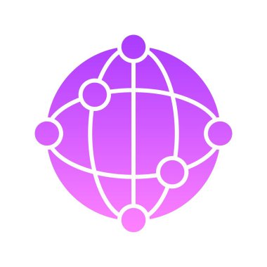 Bağlantı Kabartması Gradyan Simgesi