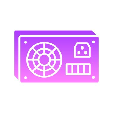 Güç arzı Glyph Gradyan Simgesi