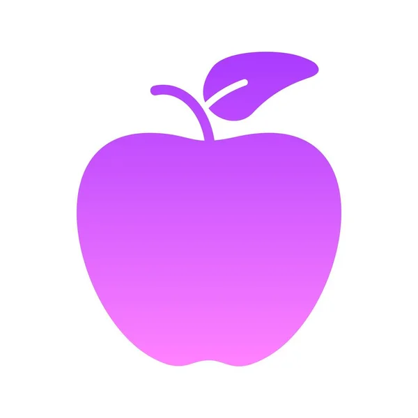 Gradient de glyphe de pomme — Image vectorielle
