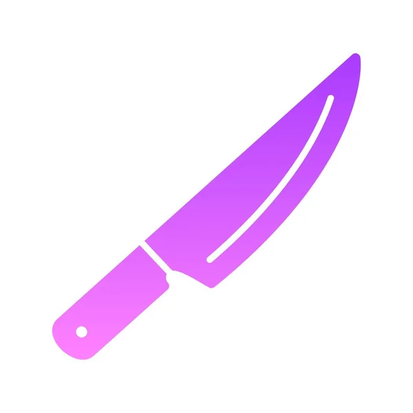 Gradiente del glifo del cuchillo — Vector de stock