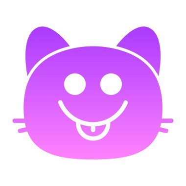 kedi lezzetli kabartma gradyanı