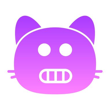 kedi suratını buruşturan kabartma Gradyanı