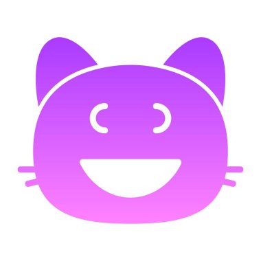 kedi sırıtan VII Glyph Gradyanı