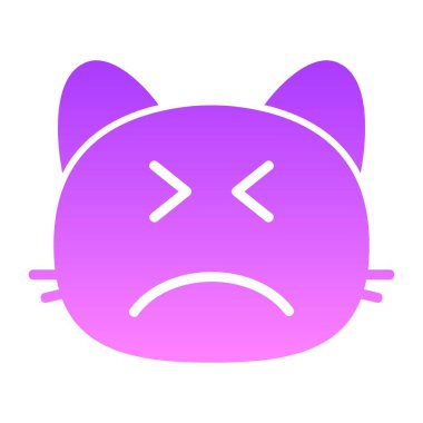 kedi gıcık Glyph Gradyanı