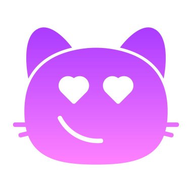 kedi kalbi gözler II kabartma Gradyan