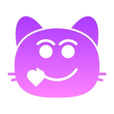 kedi öpücüğü II kabartma Gradyanı