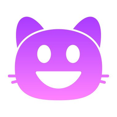 kedi gülen kabartma Gradyanı