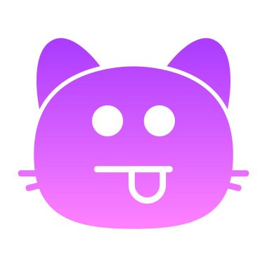 kedi dili dışarı I kabartma Gradyanı