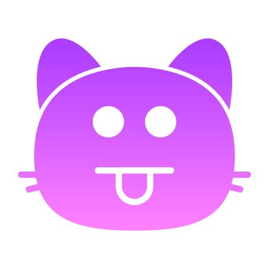 kedi göz kırpan Glyph Gradyanı