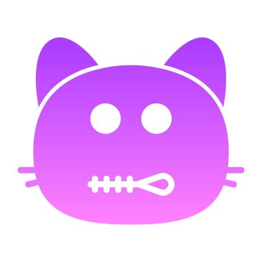 kedi fermuarlı kabartma Gradyanı