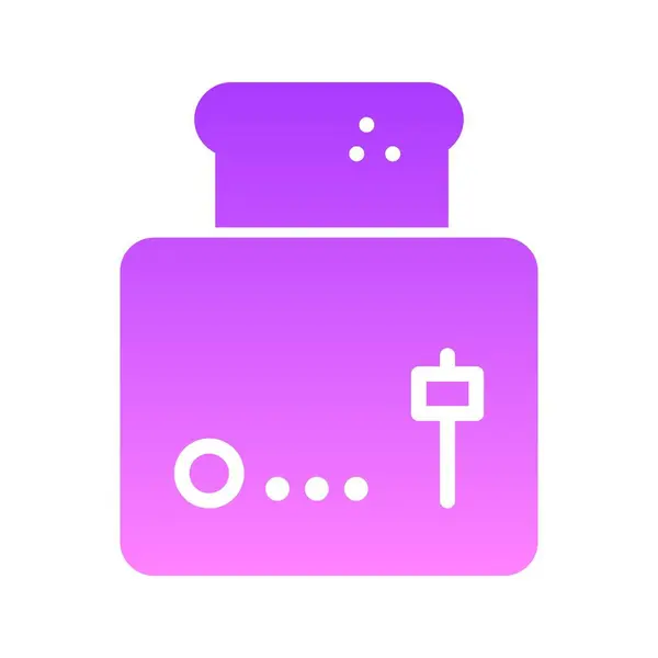 Toaster Glyph Gradient — Stockvektor