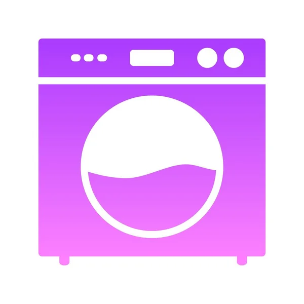 세탁기가 녹아내리다 — 스톡 벡터