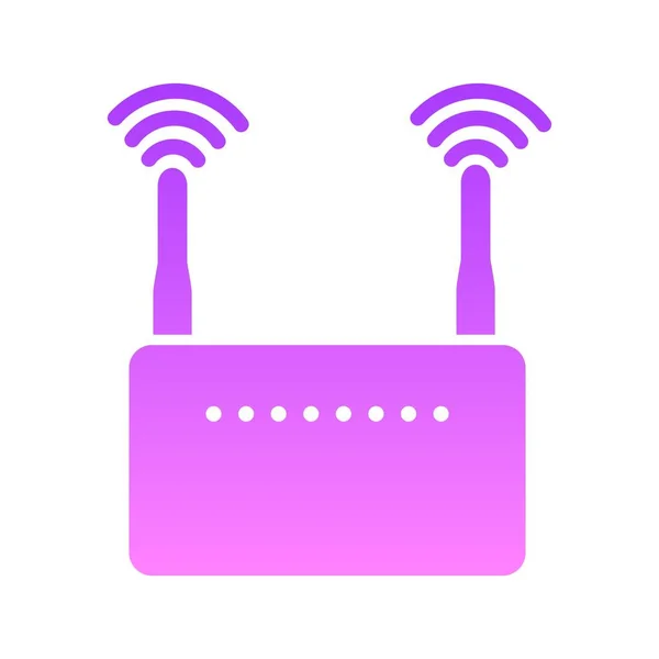 Wifi Routeur Glyphe dégradé — Image vectorielle