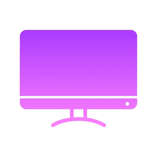 Gradiente di glifo dello schermo LCD — Vettoriale Stock
