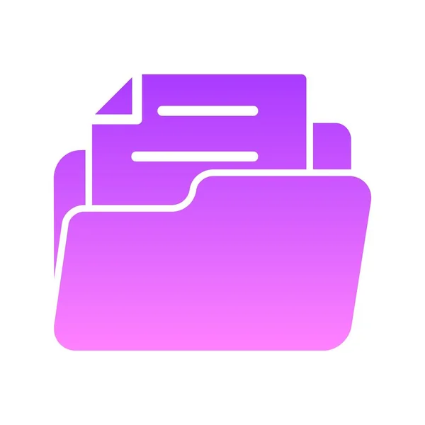 Dateimanager Glyph Gradient — Stockvektor