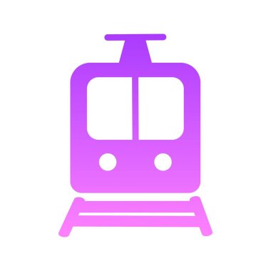 ulaşım sembolü gradyan simge tasarımı