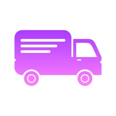 ulaşım sembolü gradyan simge tasarımı