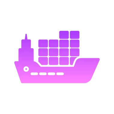 ulaşım sembolü gradyan simge tasarımı