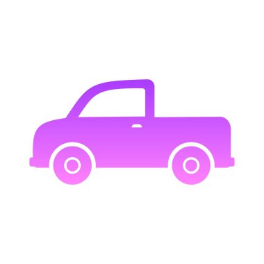 ulaşım sembolü gradyan simge tasarımı