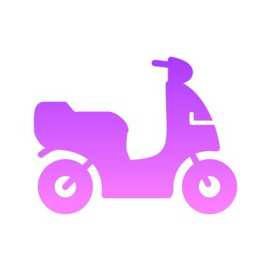 ulaşım sembolü gradyan simge tasarımı